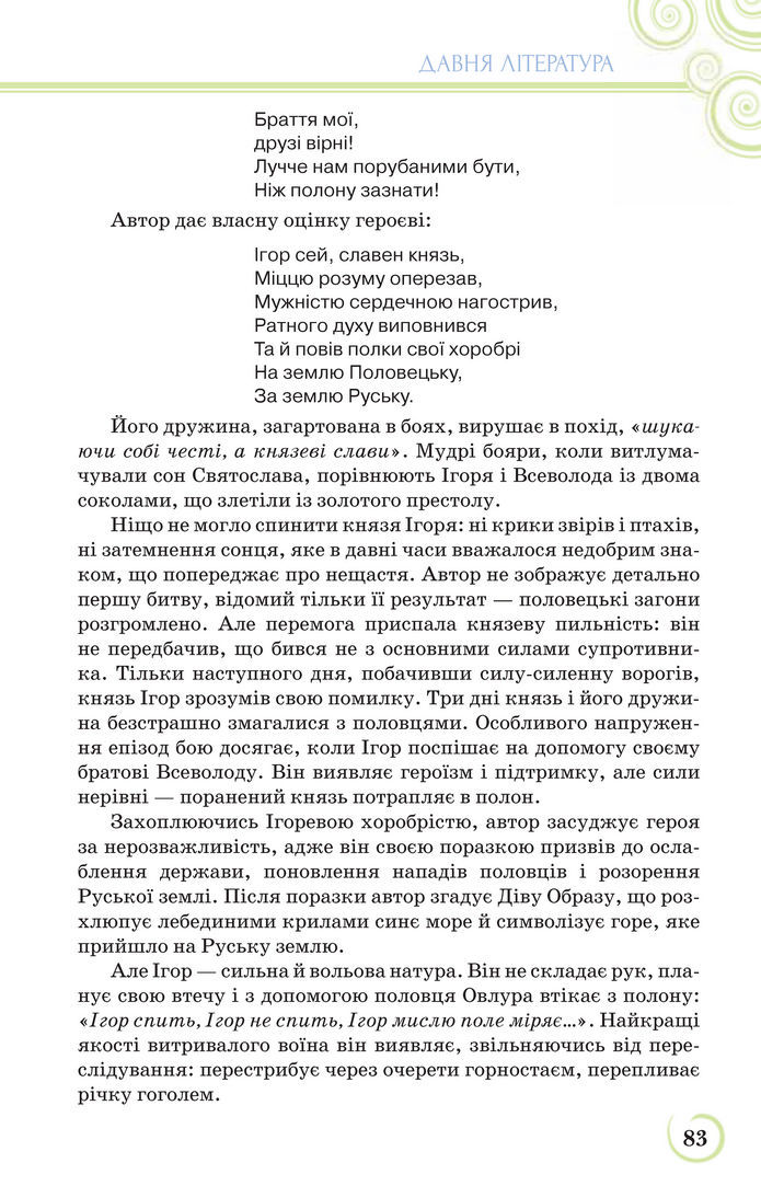 Українська література 9 клас Коваленко 2017