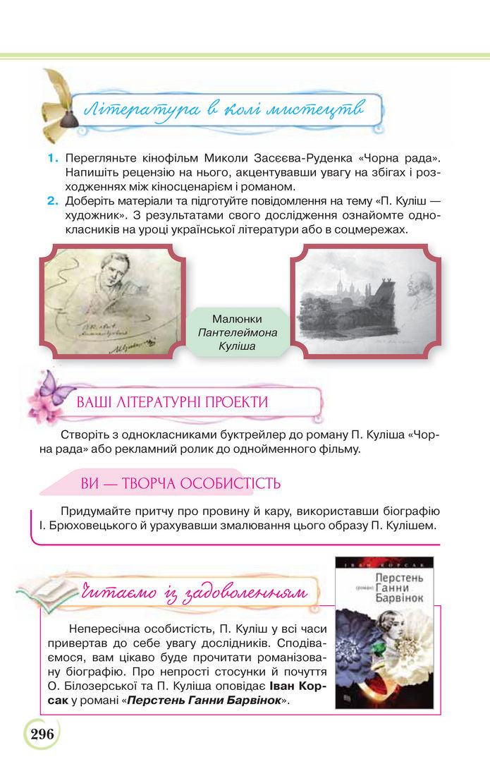 Українська література 9 клас Коваленко 2017