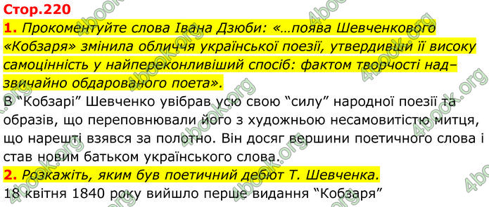 ГДЗ Українська література 9 клас Коваленко 2017