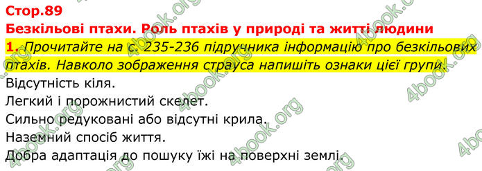 ГДЗ зошит Біологія 7 клас Кулініч
