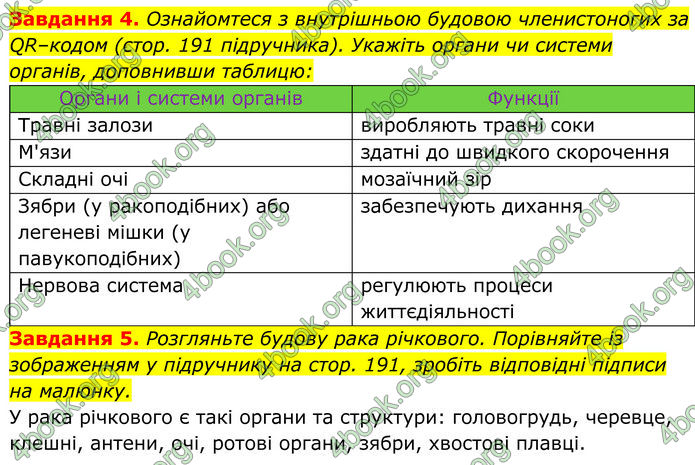 ГДЗ зошит Біологія 7 клас Мирна 2024 (НУШ)