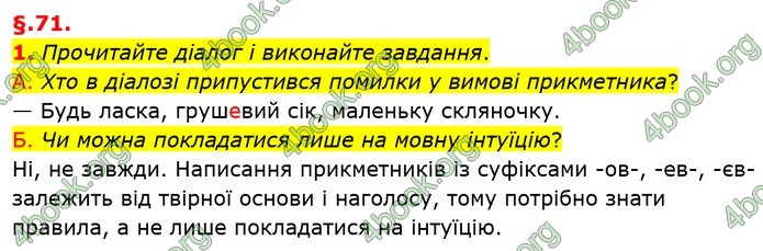 ГДЗ Українська мова 6 клас Авраменко