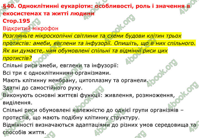 ГДЗ Біологія 7 клас Тагліна