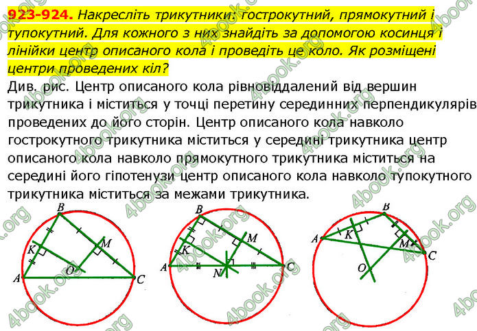 ГДЗ Геометрія 7 клас Бурда