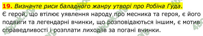 ГДЗ Зарубіжна література 7 клас Міляновська