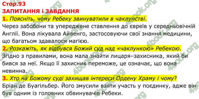 ГДЗ Зарубіжна література 7 клас Міляновська