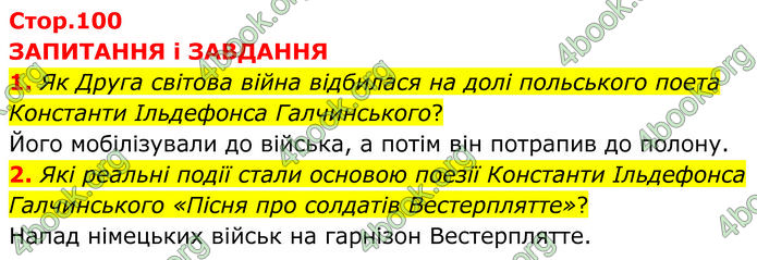 ГДЗ Зарубіжна література 7 клас Міляновська