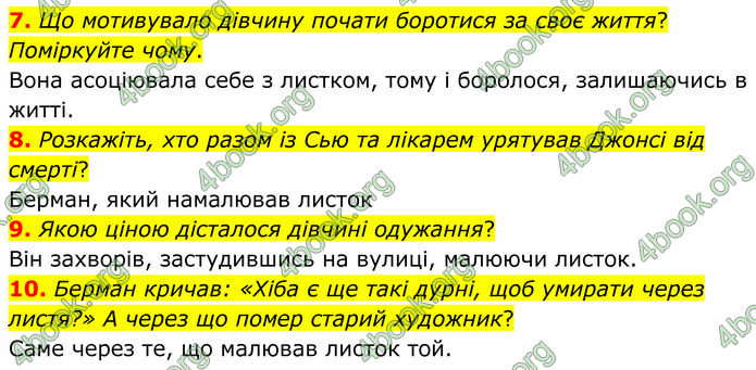 ГДЗ Зарубіжна література 7 клас Міляновська