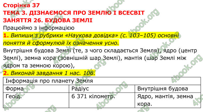 ГДЗ зошит Пізнаємо природу 5 клас Коршевнюк