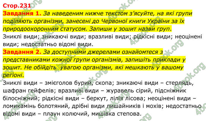 ГДЗ Пізнаємо природу 6 клас Коршевнюк
