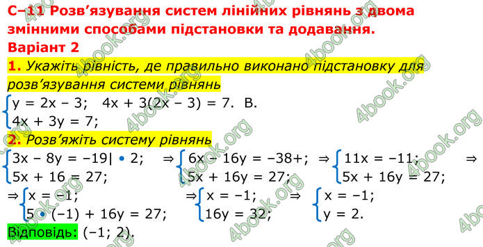 ГДЗ зошит самостійні Алгебра 7 клас Істер