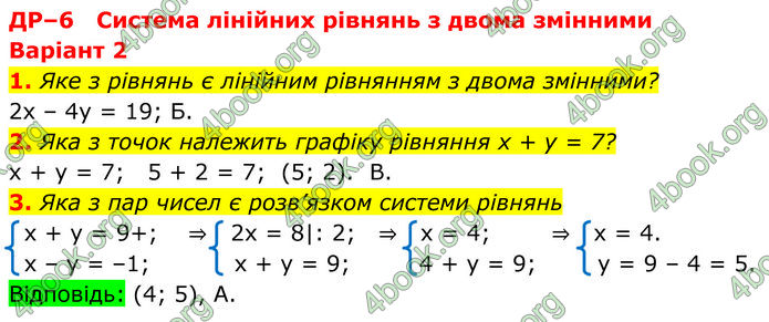 ГДЗ зошит самостійні Алгебра 7 клас Істер