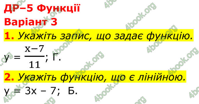 ГДЗ зошит самостійні Алгебра 7 клас Істер
