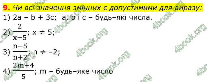 ГДЗ Алгебра 7 клас Тарасенкова (2024)