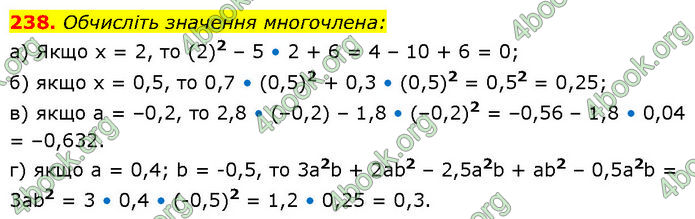 ГДЗ Алгебра 7 клас Бевз (2024)