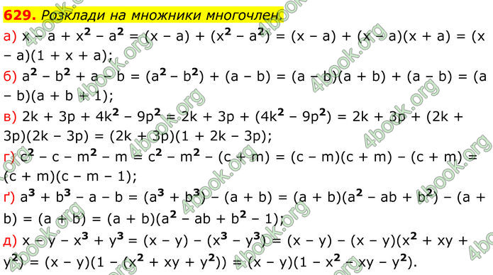 ГДЗ Алгебра 7 клас Бевз (2024)