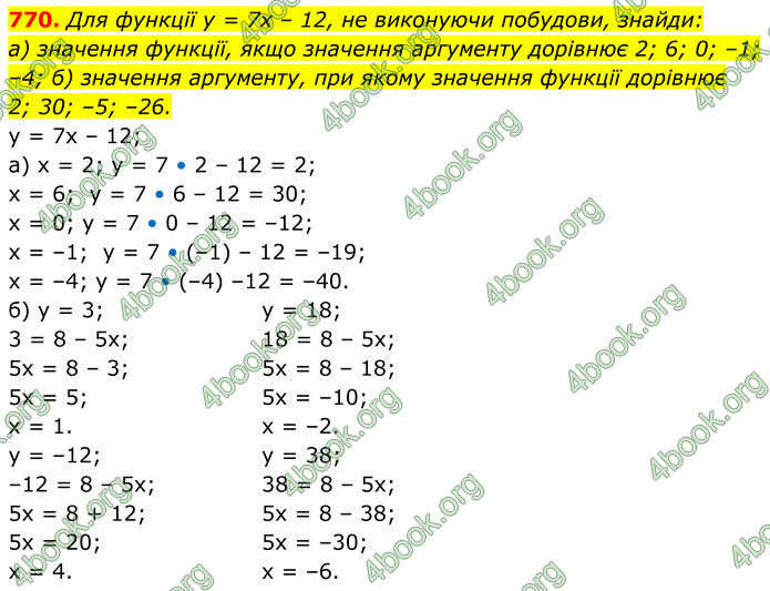 ГДЗ Алгебра 7 клас Бевз (2024)