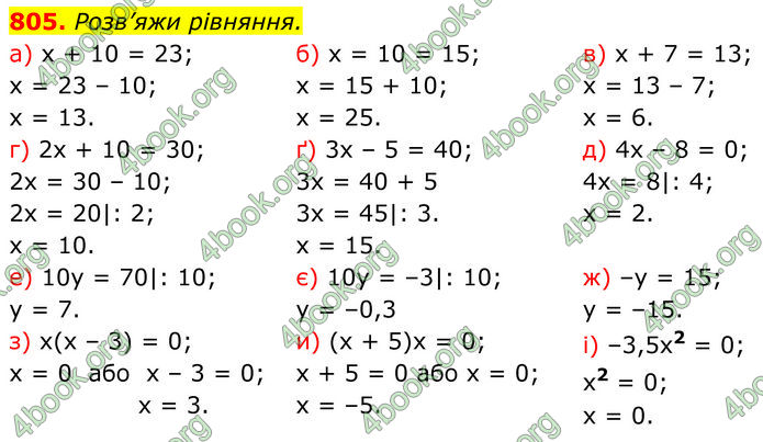 ГДЗ Алгебра 7 клас Бевз (2024)