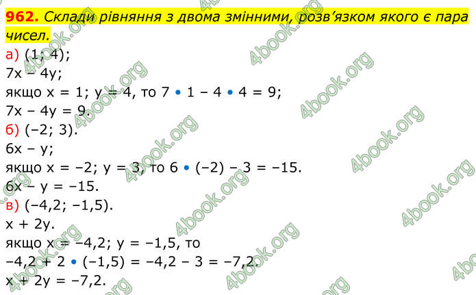 ГДЗ Алгебра 7 клас Бевз (2024)