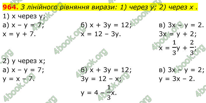 ГДЗ Алгебра 7 клас Бевз (2024)