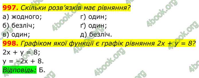 ГДЗ Алгебра 7 клас Бевз (2024)