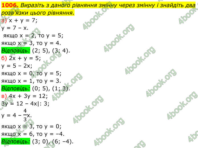 ГДЗ Алгебра 7 клас Бевз (2024)