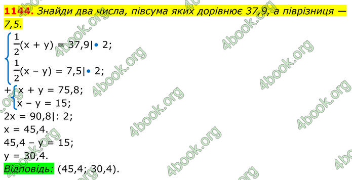 ГДЗ Алгебра 7 клас Бевз (2024)