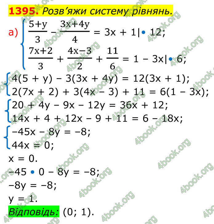ГДЗ Алгебра 7 клас Бевз (2024)