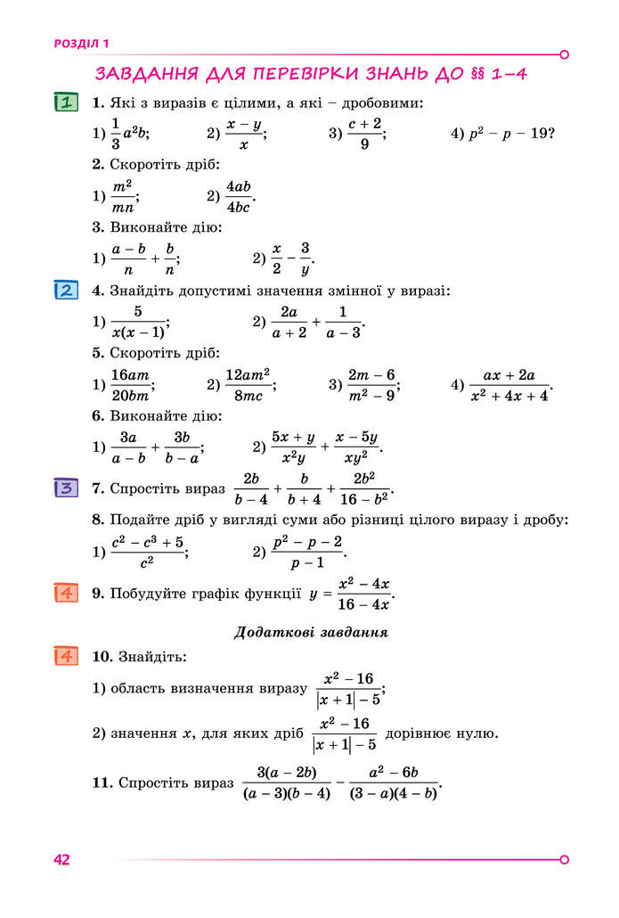 Підручник Алгебра 8 клас Істер (2025)