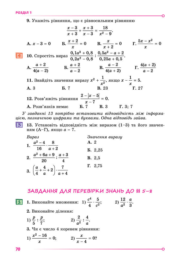 Підручник Алгебра 8 клас Істер (2025)