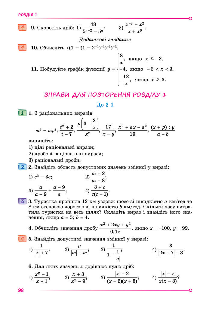 Підручник Алгебра 8 клас Істер (2025)