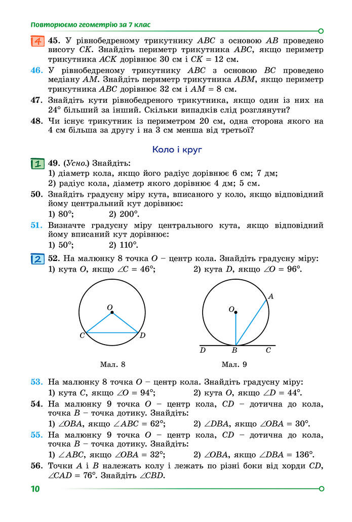 Підручник Геометрія 8 клас Істер (2025)