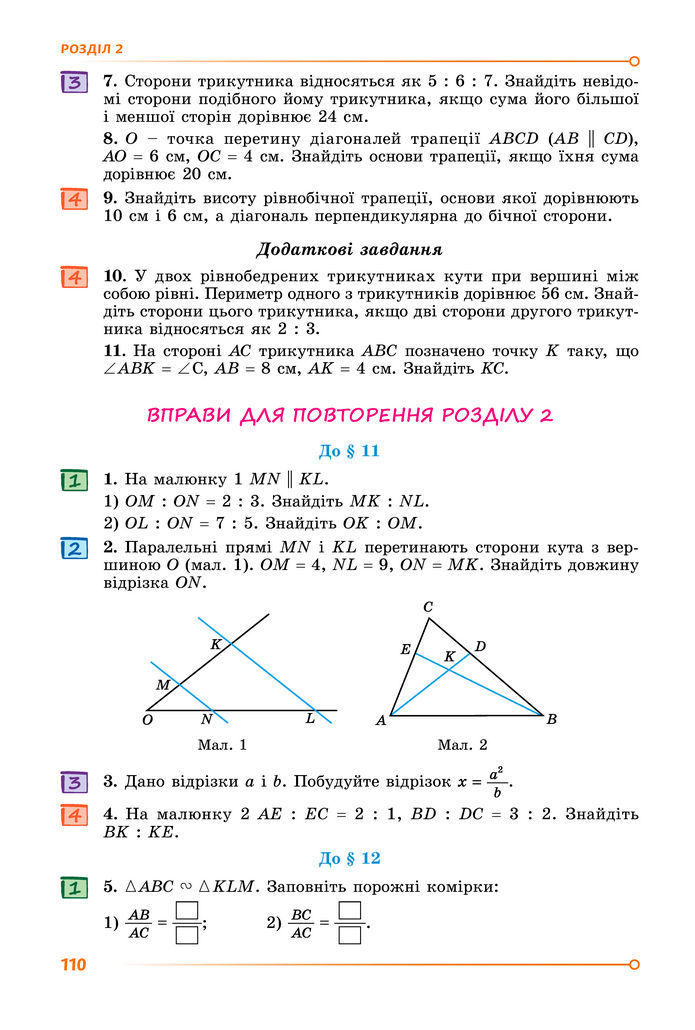 Підручник Геометрія 8 клас Істер (2025)