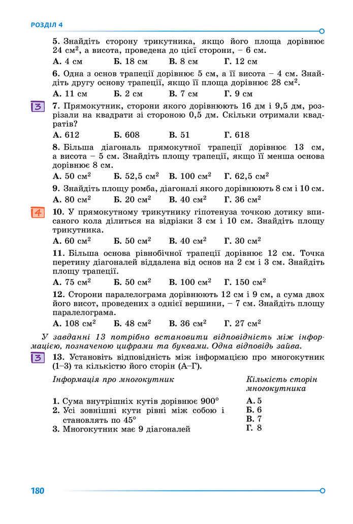 Підручник Геометрія 8 клас Істер (2025)
