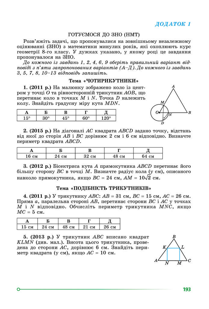 Підручник Геометрія 8 клас Істер (2025)