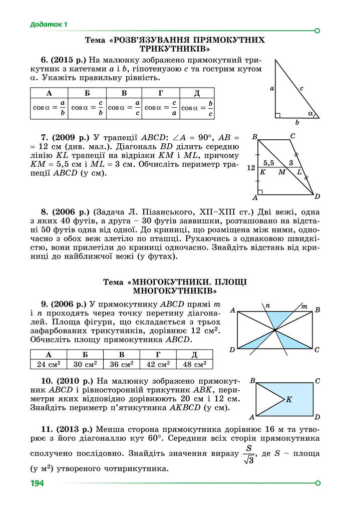 Підручник Геометрія 8 клас Істер (2025)