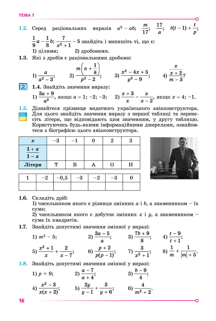 Підручник Математика 8 клас Істер (2025) - 1 ЧАСТИНА