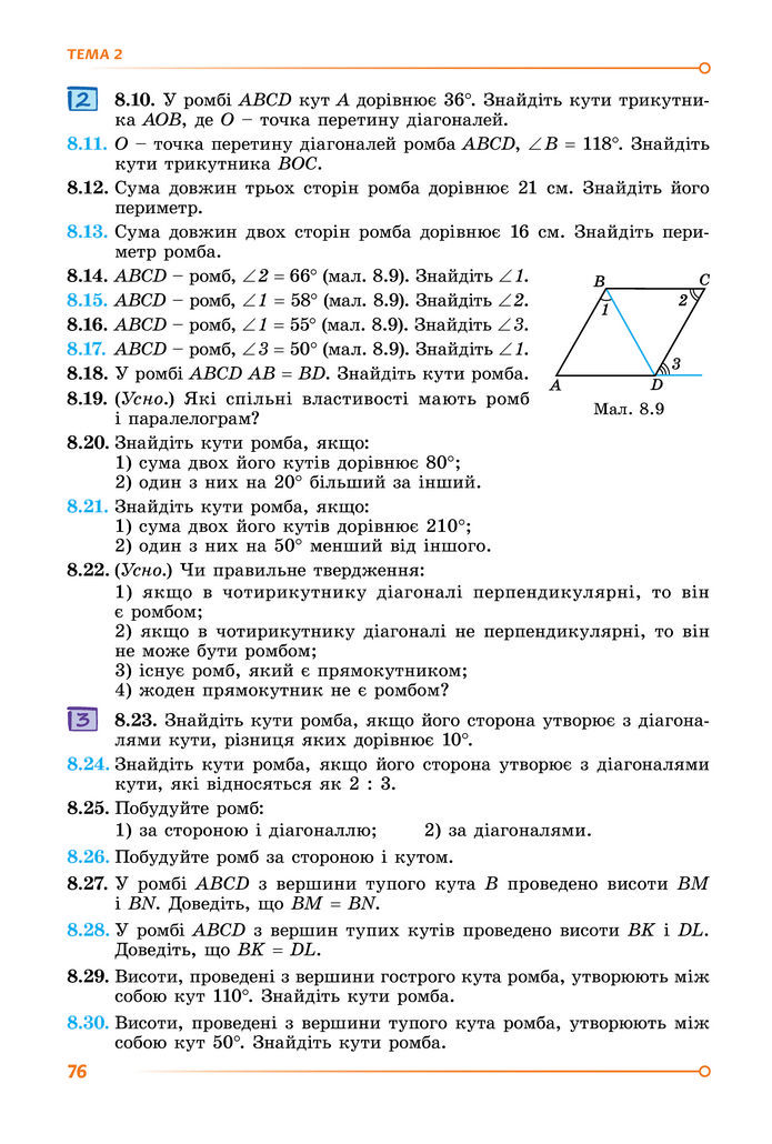Підручник Математика 8 клас Істер (2025) - 1 ЧАСТИНА