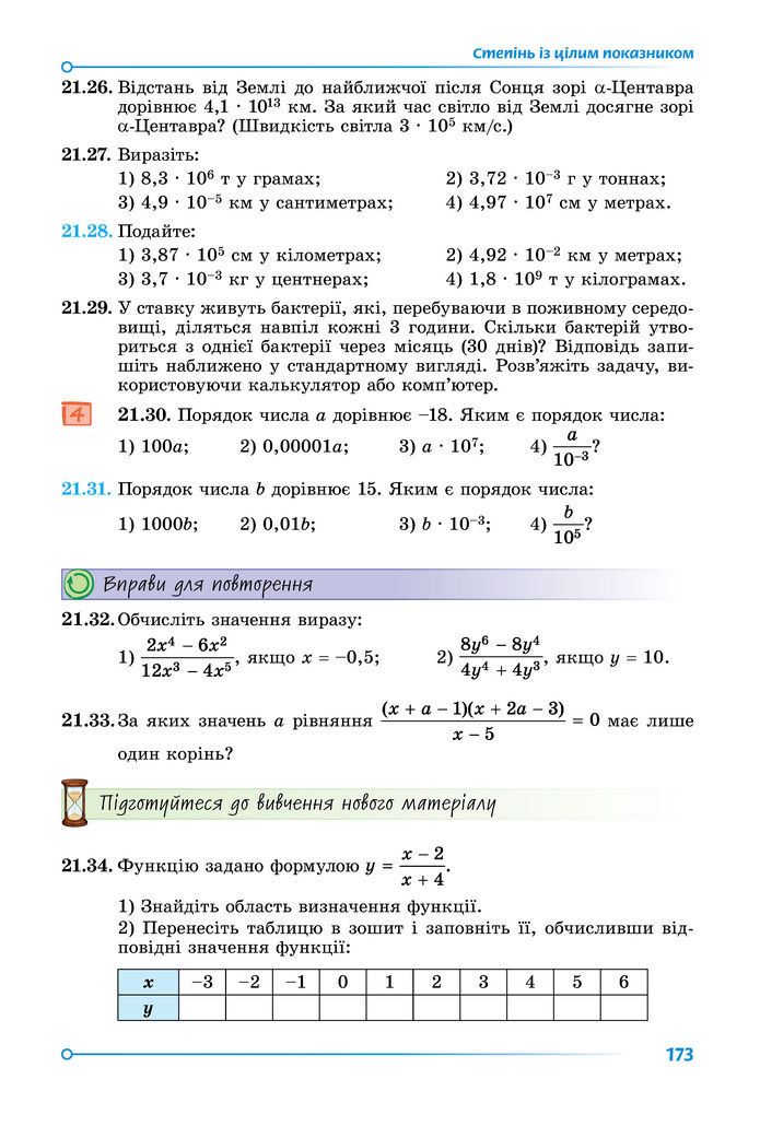 Підручник Математика 8 клас Істер (2025) - 1 ЧАСТИНА