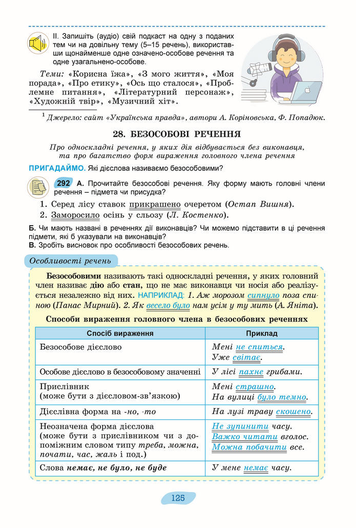 Підручник Українська мова 8 клас Заболотний (2025)