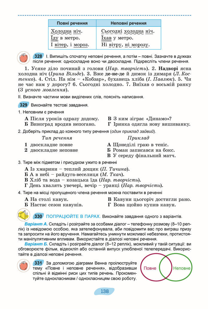 Підручник Українська мова 8 клас Заболотний (2025)