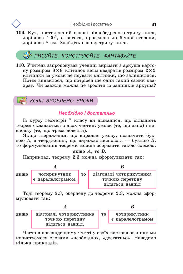 Підручник Геометрія 8 клас Мерзляк (2025)