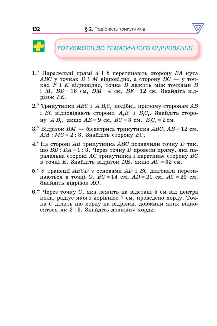 Підручник Геометрія 8 клас Мерзляк (2025)