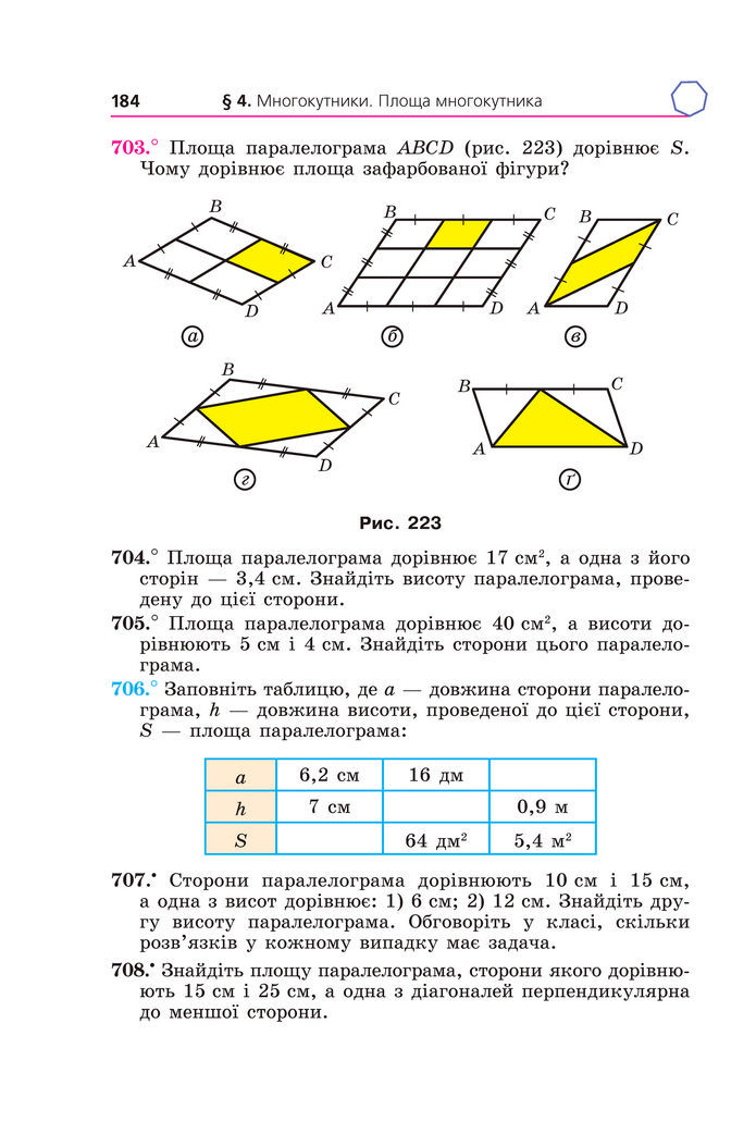 Підручник Геометрія 8 клас Мерзляк (2025)