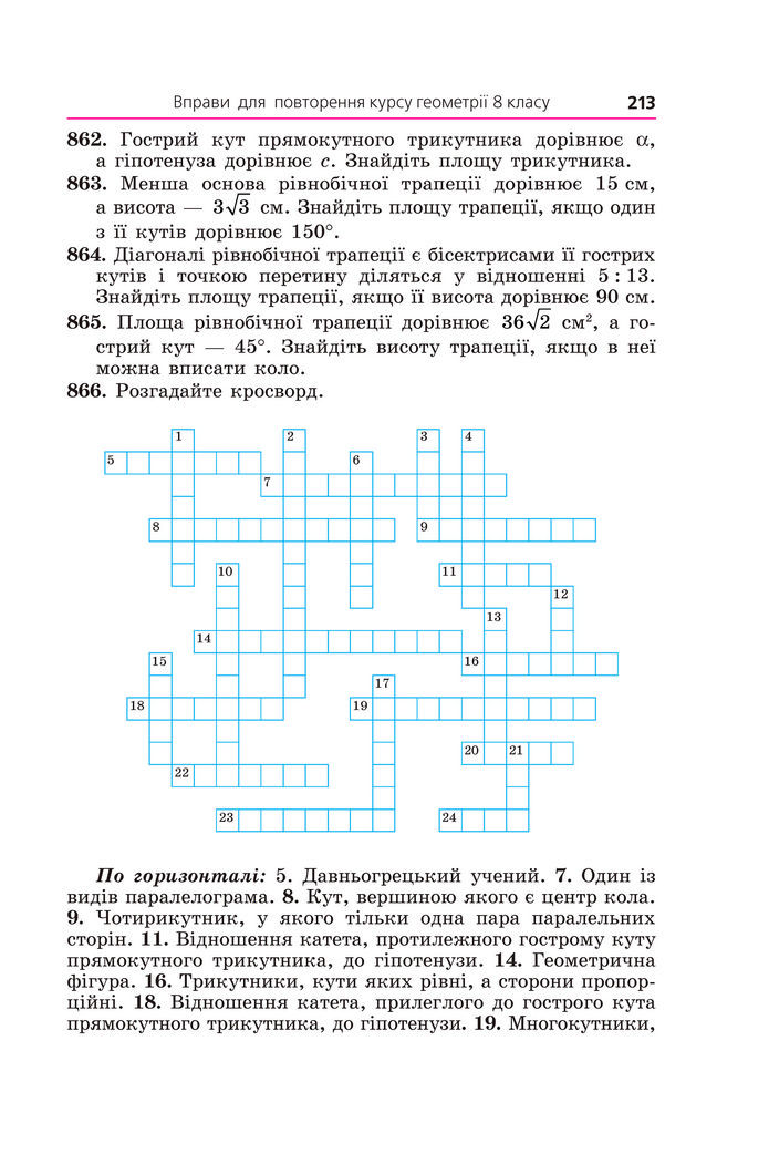 Підручник Геометрія 8 клас Мерзляк (2025)