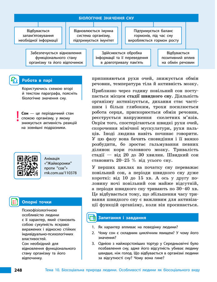 Підручник Біологія 8 клас Тагліна (2025)
