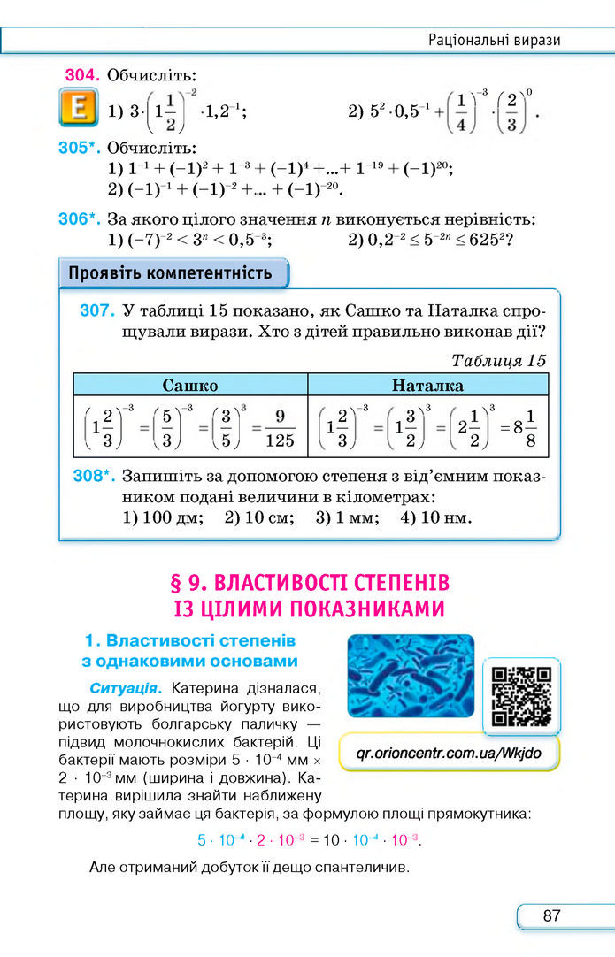 Підручник Алгебра 8 клас Тарасенкова (2025)