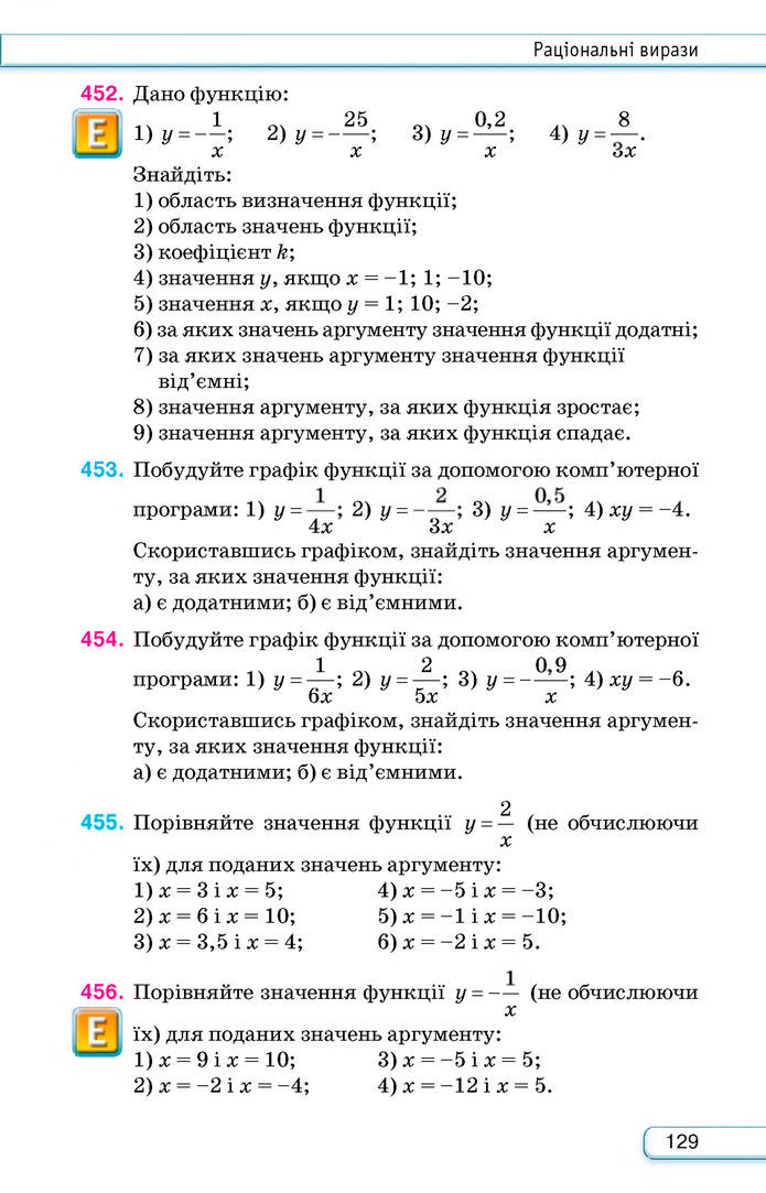 Підручник Алгебра 8 клас Тарасенкова (2025)
