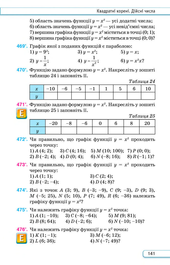 Підручник Алгебра 8 клас Тарасенкова (2025)