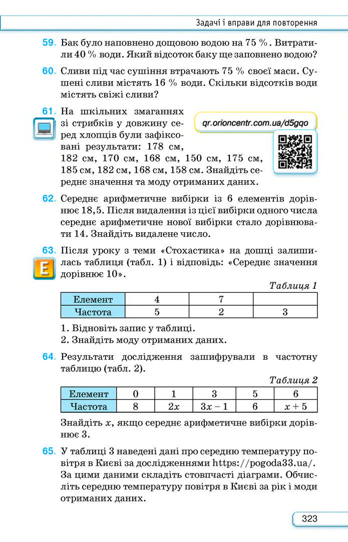 Підручник Алгебра 8 клас Тарасенкова (2025)